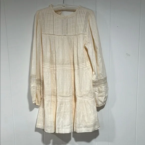 white christmas dresses Harlow ~ Cream/Navy – Chic Streets main image 0